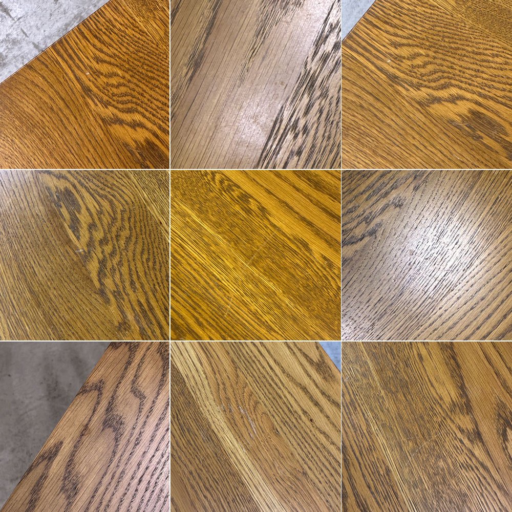 リセノ Re:CENO ワイリー WIRY ダイニングテーブル スクエア オーク材 アイアンレッグ W80cm ●