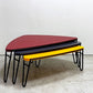 カッシーナ Cassina 519 PETALO ペタロ ローテーブル ネストテーブル 3pcs Red x Glay x Yellow シャルロット・ペリアン Charlotte Perriand ●