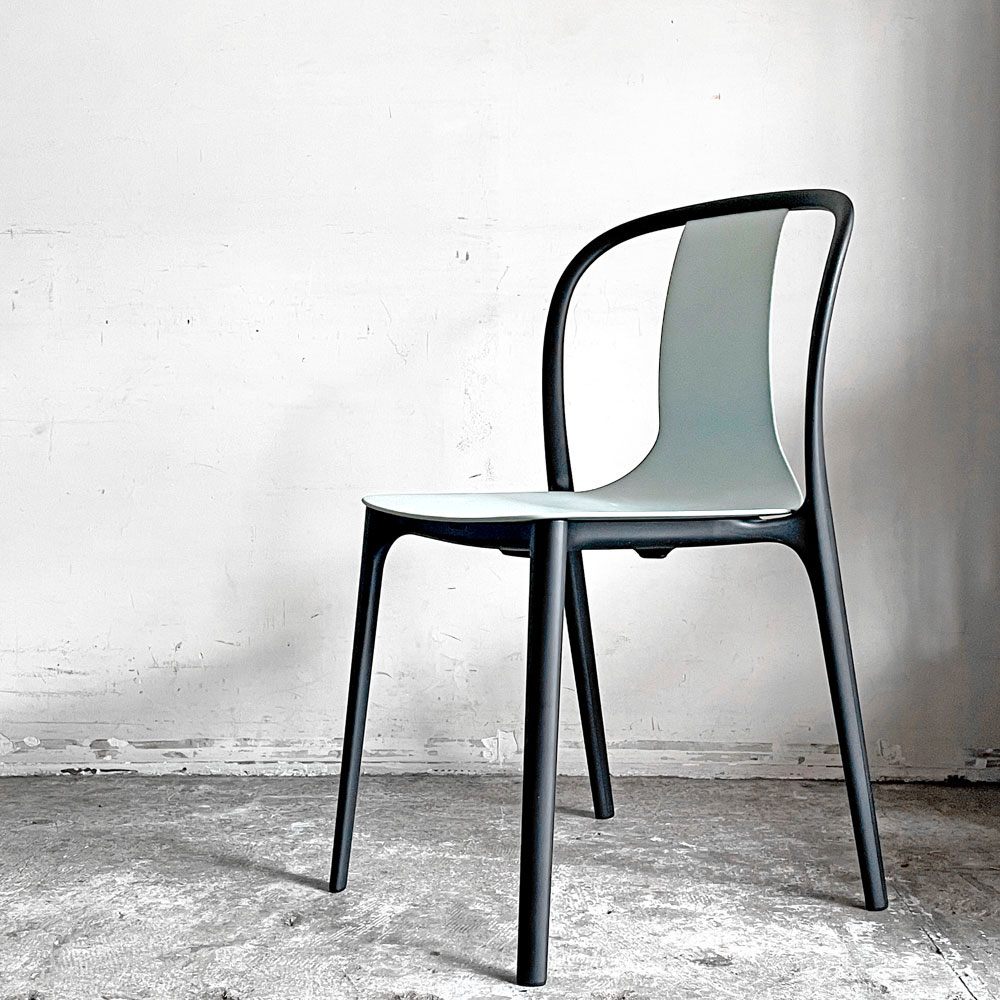 ヴィトラ Vitra ベルヴィルチェア Belleville Chair ダイニングチェア スタッキングチェア モスグレー ロナン & エルワン・ブルレック A ■