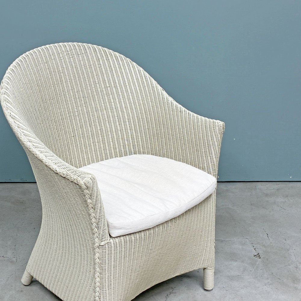 ロイドルーム LLOYD LOOM アームチェア No.9747 クッション付き カフェチェア ガーデン シャビーシック UK 英国家具 ◎