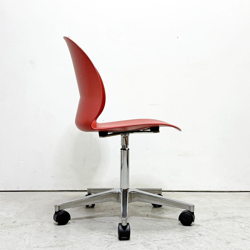 フリッツハンセン Fritz Hansen エヌゼロツー N02 リサイクルチェア キャスターチェア デスクチェア 佐藤オオキ nendo ダークレッド 参考定価￥91,080- ●