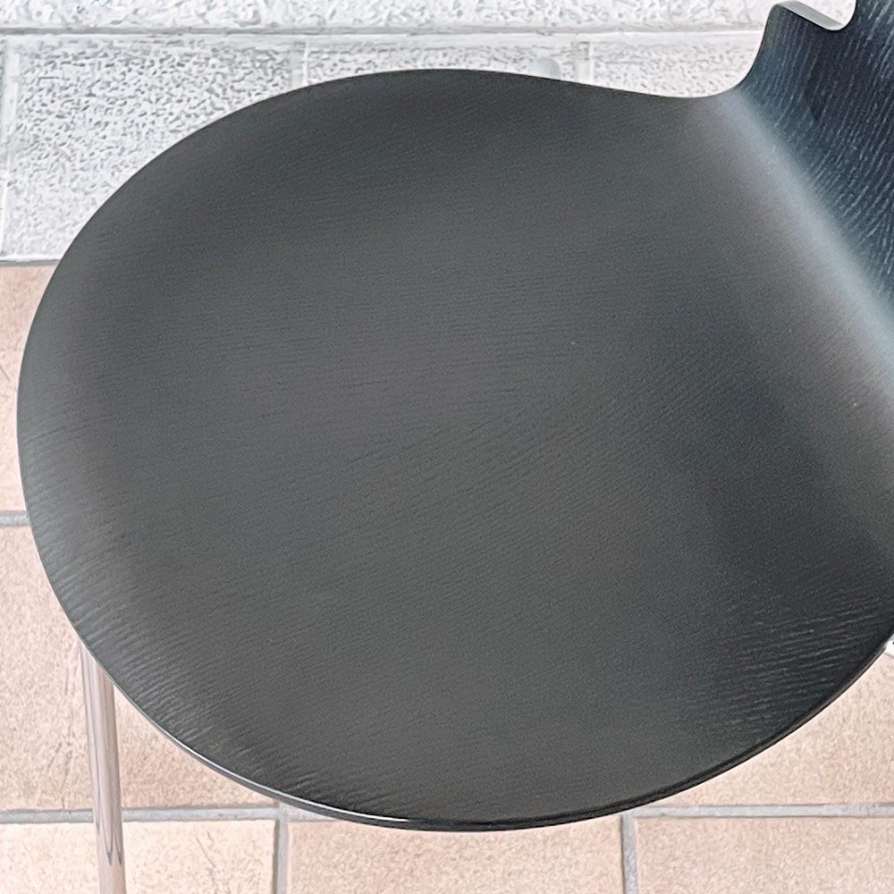 フリッツハンセン Fritz Hansen アントチェア アリンコチェア 3本脚 カラードアッシュ ブラック アルネ・ヤコブセン デンマーク 北欧家具 ◇