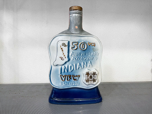 ジムビーム JIM BEAM ウイスキーボトル 50th Anniversary Department of INDIANA 1971 USビンテージ アメリカ ◇