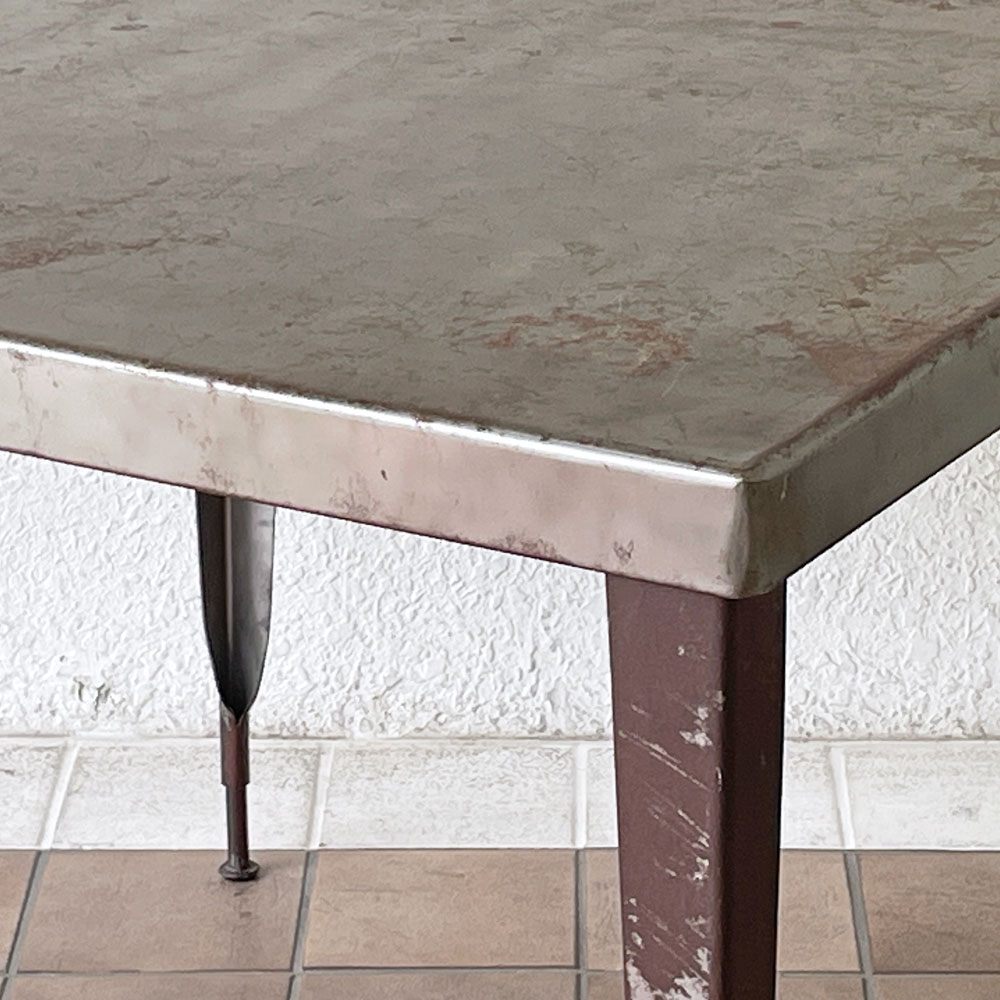 ダルトン DULTON スタンダード スクエアテーブル Standard Square Table ダイニングテーブル スチール ロウ インダストリアルテイスト 廃番 ◇