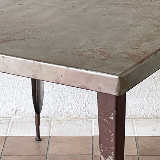 ダルトン DULTON スタンダード スクエアテーブル Standard Square Table ダイニングテーブル スチール ロウ インダストリアルテイスト 廃番 ◇