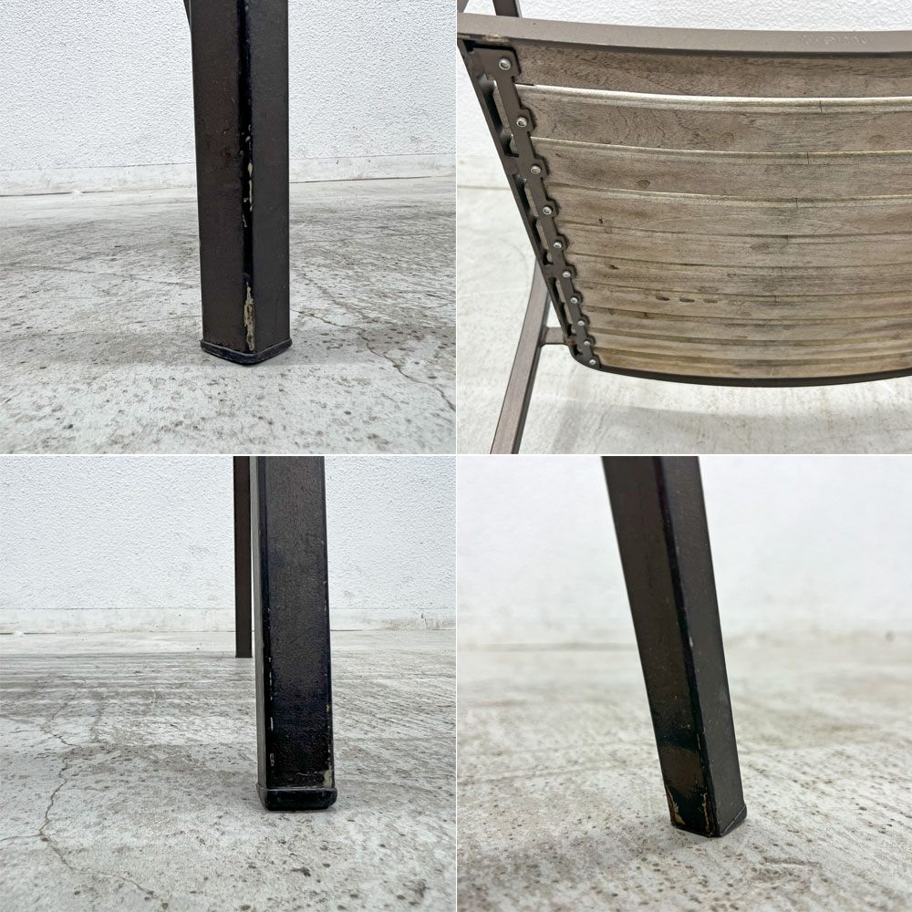 エミュー emu セーニョチェア SEGNOCHAIR ガーデンチェア アーム スタッキング イタリア ニ脚セット 〓