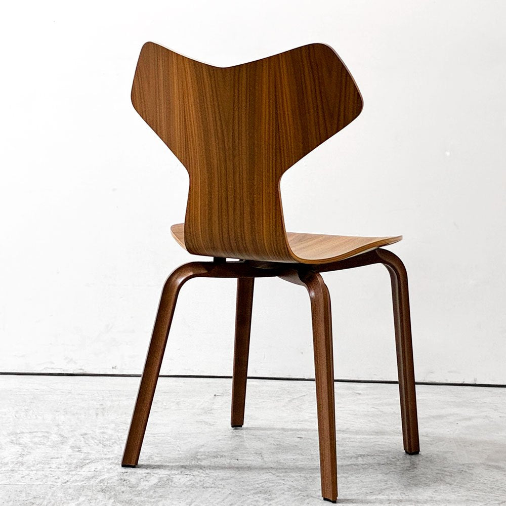 フリッツハンセン Fritz Hansen グランプリチェア GRAND PRIX CHAIR ウォールナット材 ウッドレッグ アルネ・ヤコブセン 北欧 デンマーク 美品 定価113,080円 ●