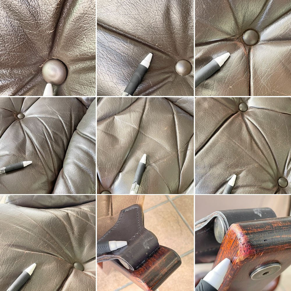 BRUNSTAD MOBELFABRIKK バイキングチェア Jim Myrstad ラウンジチェア 1Pソファ 北欧家具 本革 ビンテージ 北欧 ノルウェー ◇