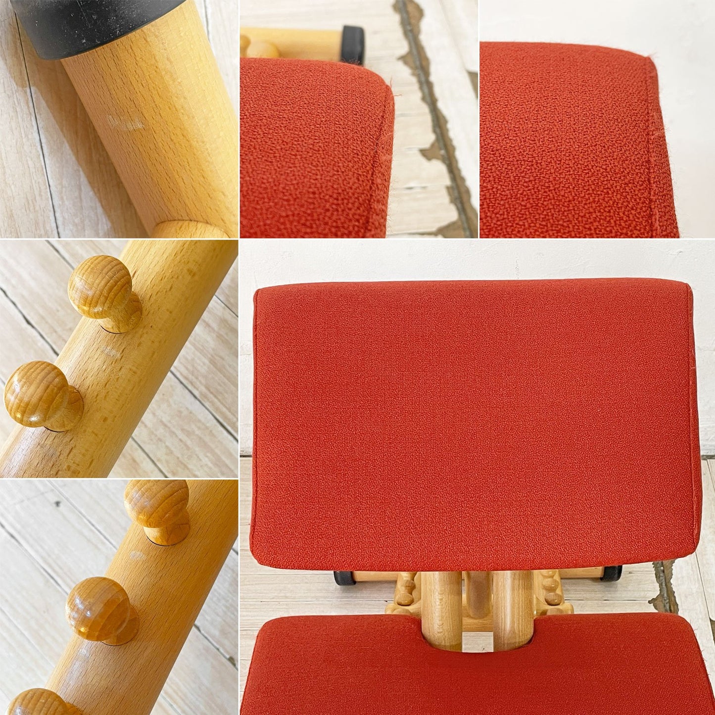 ストッケ STOKKE ヴァリエ VARIER マルチバランス MULTI バランスチェア 学習椅子 ファブリック レッド 北欧 ノルウェー ★