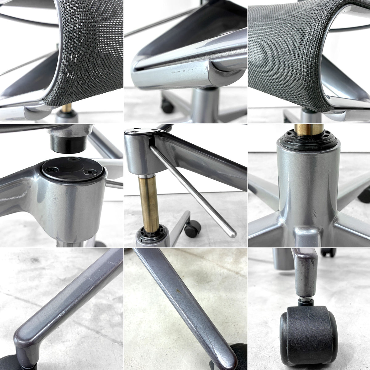 アリアス Alias 434 ローリングフレーム ROLLINGFRAME アームチェア オフィスチェア グラファイトグレー 昇降 アルベルト・メダ Cassina ixc.取扱 ◎