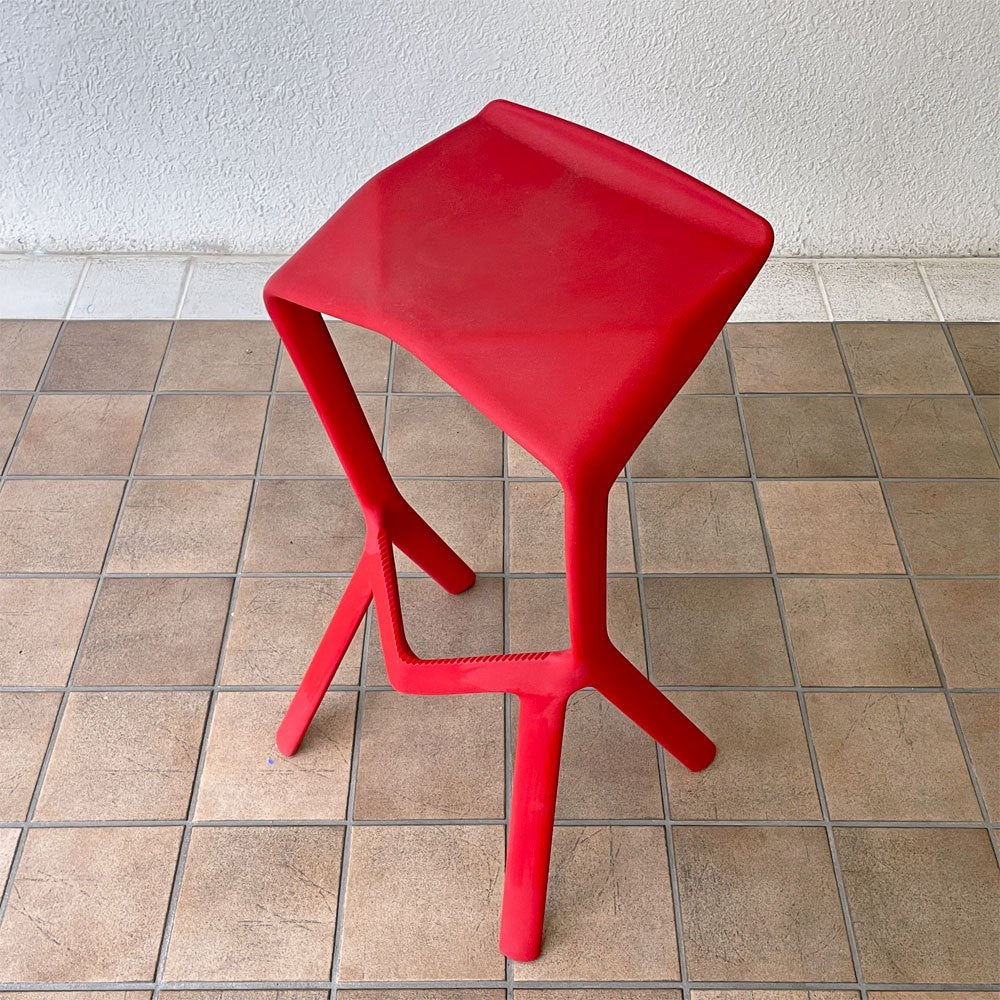 プランク PLANK ミウラスツール MIURA stool ハイスツール スタッキング レッド コンスタンチン･グルチッチ 定価￥29,590- ◇