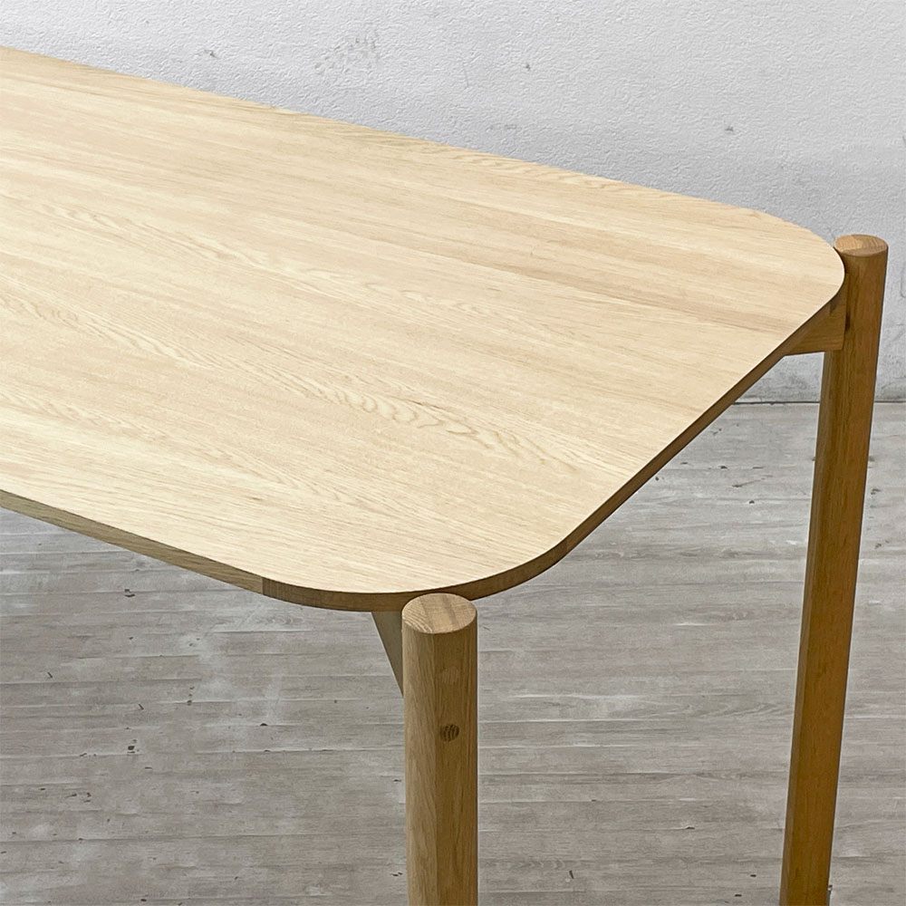 カリモクニュースタンダード Karimoku キャストール ダイニングテーブル CASTOR TABLE 150 国産ナラ材 ピュアオークカラー ナチュラル 定価\145,200- B ●