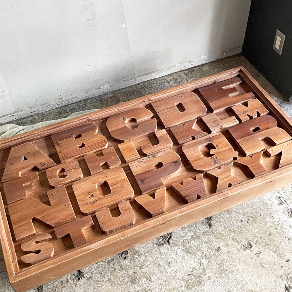 クラッシュゲート CRASH GATE ノットアンティークス Knot antiques ABCセンターテーブル ガラス × 杉古材 W120cm 関家具 ■
