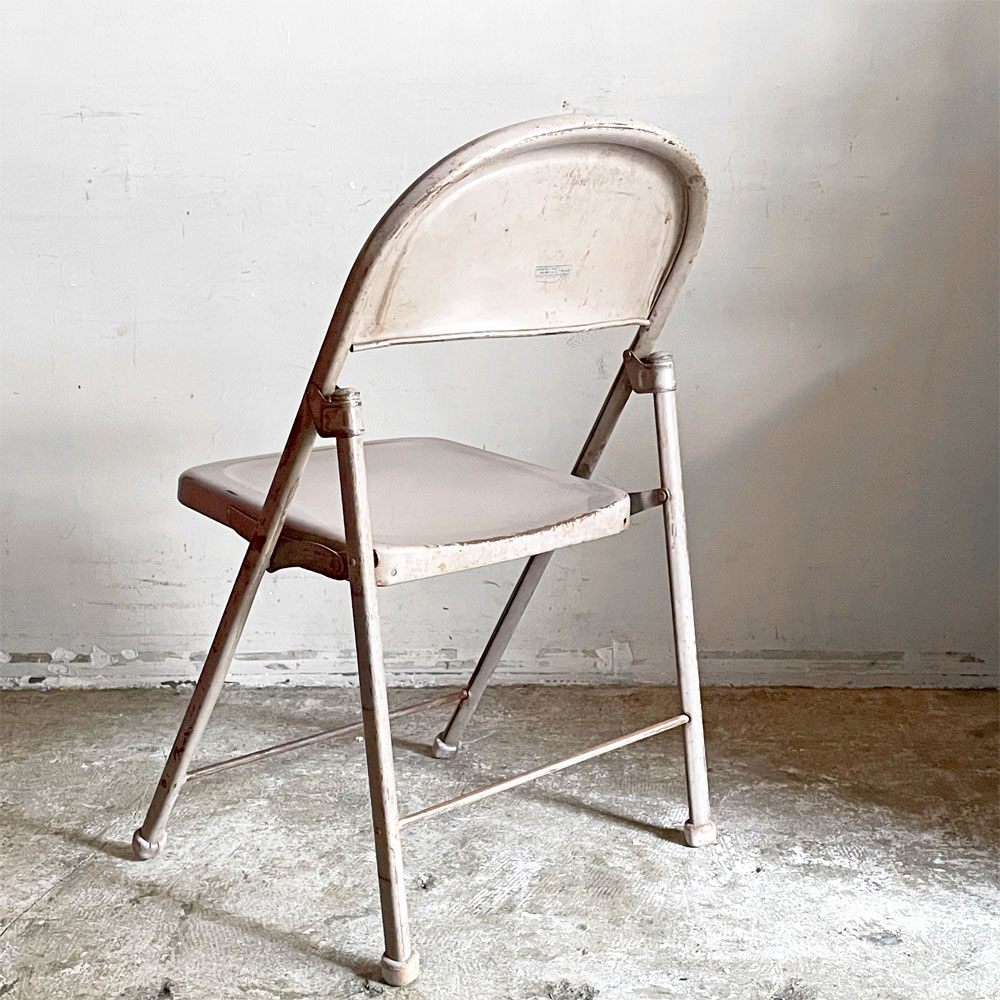 アメリカンシーティングカンパニー AMERICAN SEATING COMPANY スチール製 フォールディングチェア インダストリアル USビンテージ A ■