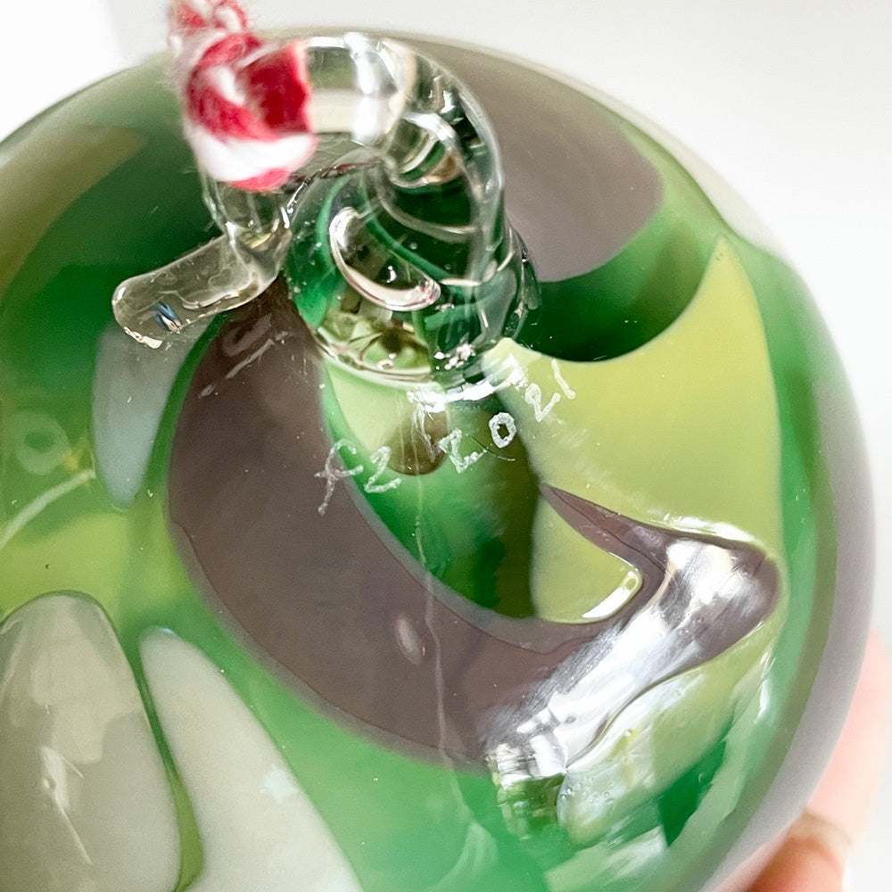辻和美 ファクトリーズーマー factory zoomer クリスマスボール オーナメント 迷彩柄 2021年 箱付き 現代作家 B ■