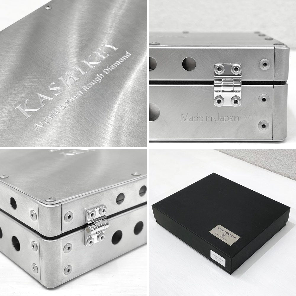 エアロコンセプト×カシケイ AERO CONCEPT × KASHIKEY アーガイル産 ブラウン・ラフダイヤモンド（原石）25.60cts  ジェラルミンケース付き 宝石 〓