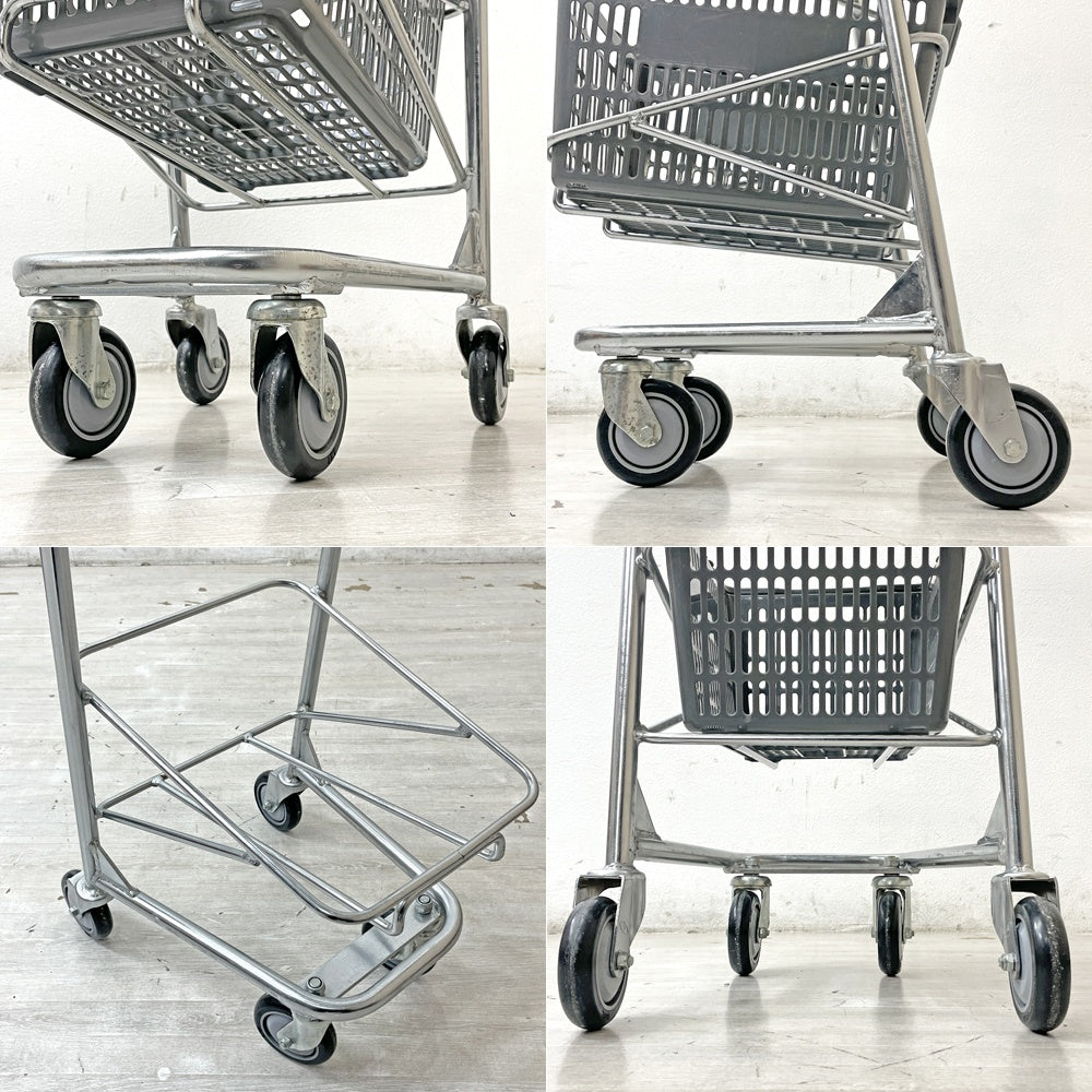 パシフィックファニチャーサービス P.F.S バスケットカート BASKET CART バスケット2個付 定価\29,700 ●