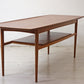 北欧ビンテージ Scandinavian vintage チーク材 ×オーク材 センターテーブル カフェテーブル w149.5cm 北欧家具 ●