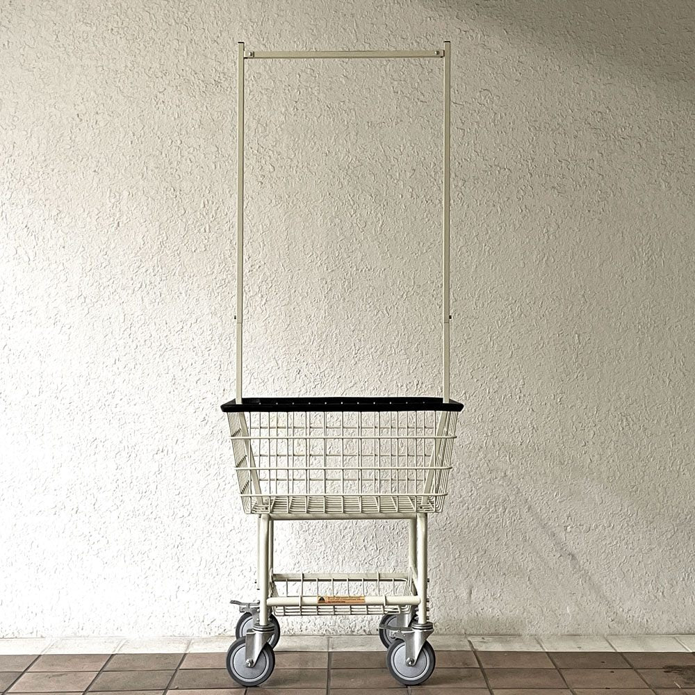 ダルトン DULTON ランドリー カート ウィズ ポール ラック LAUNDRY CART WITH POLE RACK インダストリアルデザイン 定価36,300円 ◇