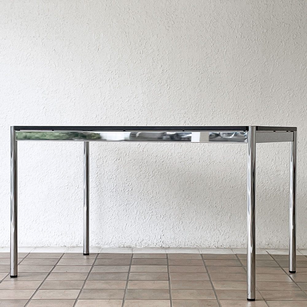USMハラー USM Haller モジュラーファニチャー USMハラーテーブル デスク W125 x D75cm  パールグレーラミネート (ホワイト) ◇