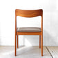 デンマークビンテージ Danish Vintage チーク材 ダイニングチェア デンマーク ファブリック 北欧家具 A ★