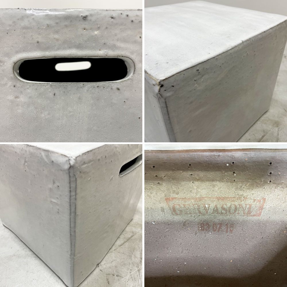 ジェルバゾーニ GERVASONI インアウト41 サイドテーブル Inout41 Side Table コーヒーテーブル スツール コンクリート パオラ・ナヴォーネ イタリア  ●