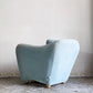 イデー IDEE ミニミラーアームチェア MINI MILLER ARM CHAIR パーソナルチェア シングルソファ ファブリック ブルーグレー ■