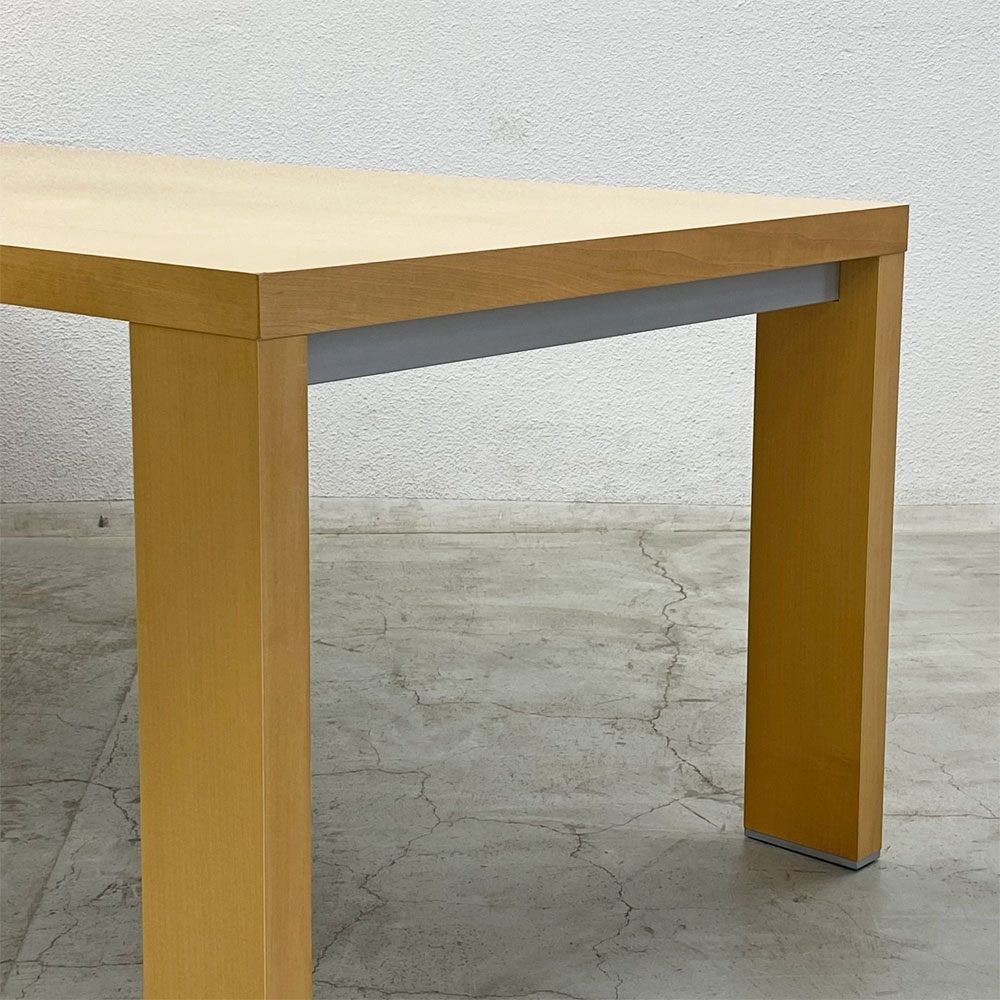 カッシーナ Cassina 363 M.I.R ミール ダイニングテーブル メープル材 ハンス・ウェッツスタイン Hannes Wettstein ナチュラルモダン W210cm ◎