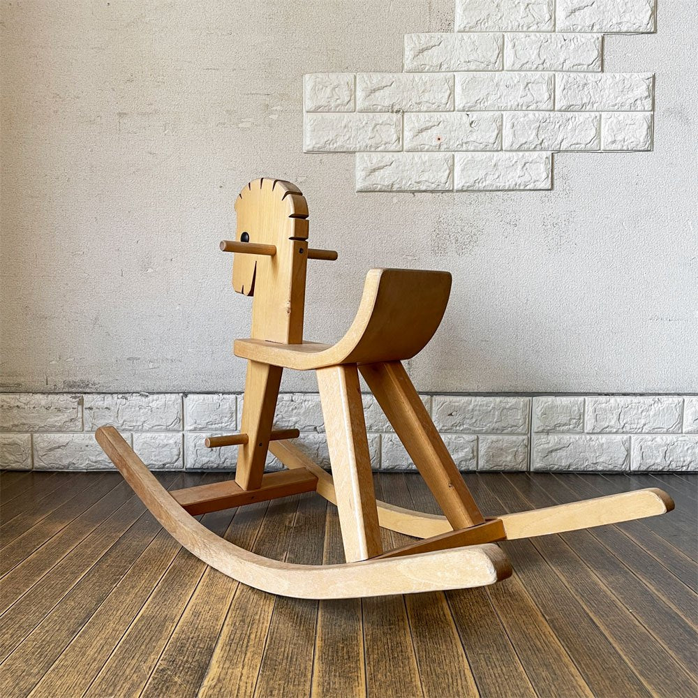 ケラー KELLER 木馬 ロッキングホース ペーター Peter ブナ材 白木 ドイツ 参考価格￥62,700- ◎