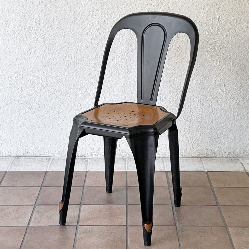 ノーザンオハイオインダストリアル Northern Ohio Industrial マルチプルズチェア Multipls Chair ダイニングチェア スタッキング ブラックスチール インダストリアルデザイン A ◇
