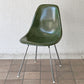 ハーマンミラー Herman Miller サイドシェルチェア ダイニングチェア 2nd FRP Hベース オリーブグリーンダーク イームズ ミッドセンチュリー ビンテージ 希少 B ◇