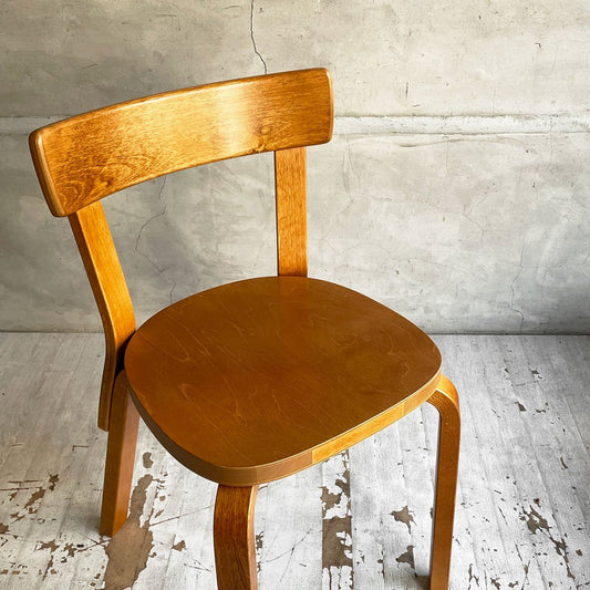 アルテック artek チェア 69 Chair 69 ハニーステイン 初期ハニー バーチ材 アルヴァ・アアルト フィンランド 北欧家具 ♪