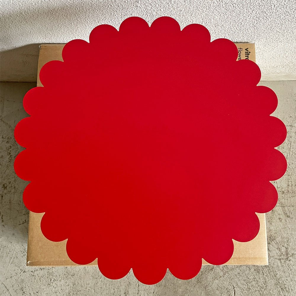 ヴィトラ vitra ジラードフラワーテーブル Flower Table スモール Φ60cm レッド 箱付 アレキサンダー・ジラード ミッドセンチュリー 未使用品 〓