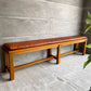 トラックファニチャー TRUCK FURNITURE SRベンチ SR BENCH ダイニングベンチ ナラ無垢材 レザー 本革 W175cm ♪