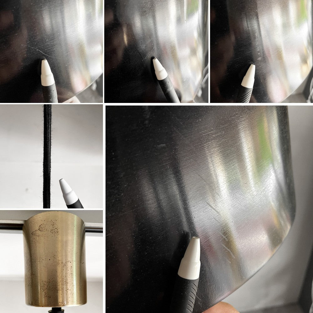 リフレクションコード Reflection Code レテル ペンダントライト Retel pendant lamp Lサイズ スチール製シェード ブラック×ゴールド モダンデザイン 関家具 定価￥18,700- ■