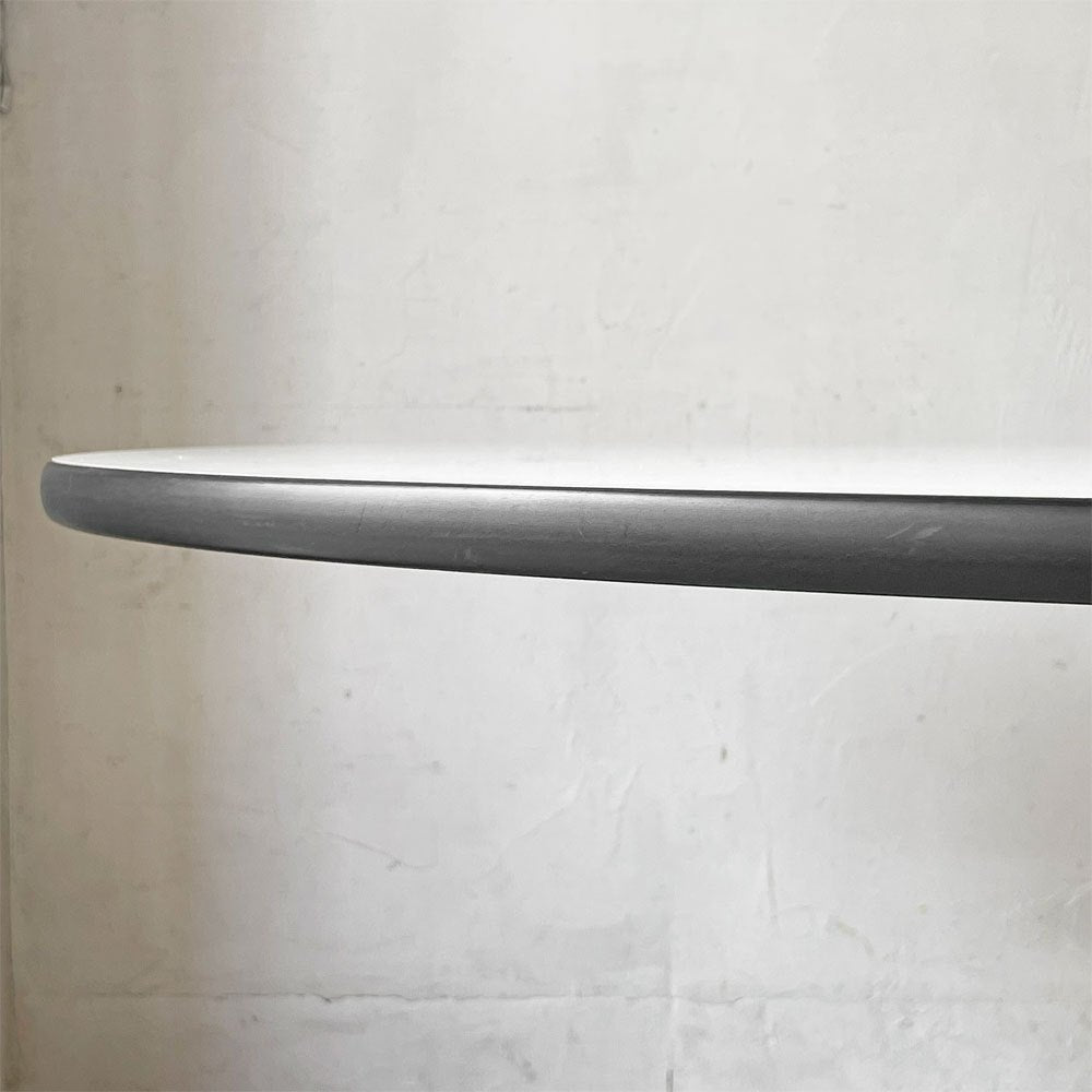 ハーマンミラー Herman Miller コントラクトテーブル Contract table ラウンド ホワイト Φ106cm C&R イームズ ミッドセンチュリー ★