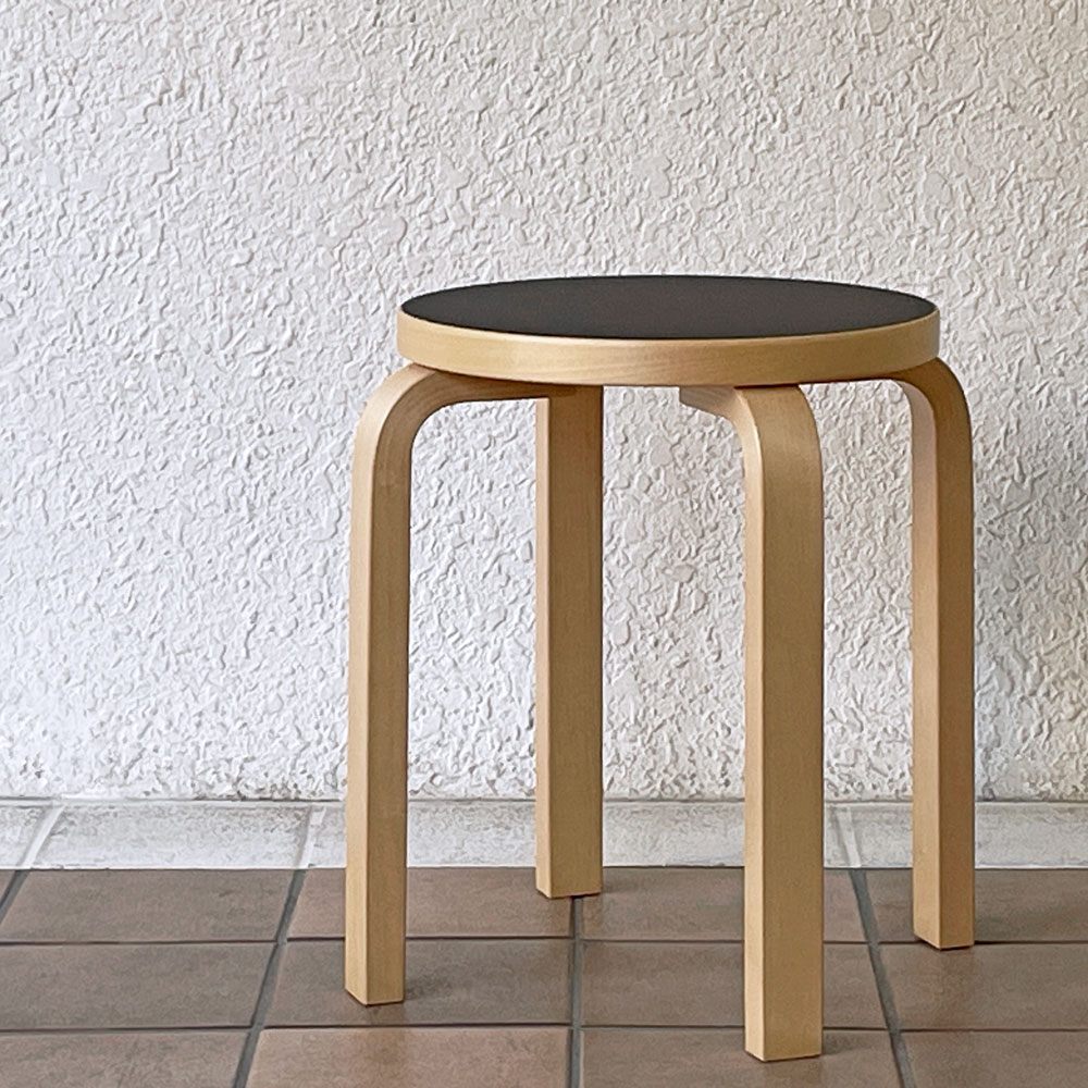 アルテック artek スツール Stool E60 4本脚 リノリウム チャコール 15 スコープ別注カラー 北欧家具 フィンランド ◇