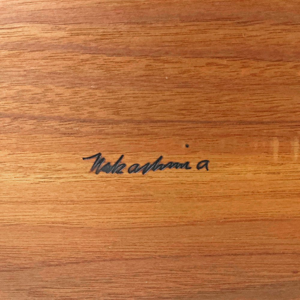 桜製作所 CN103 ラウンジアーム LOUNGE ARM ラウンジチェア アームチェア 片肘 ウォールナット無垢材 ジョージ・ナカシマ George Nakashima 焼印有 ●