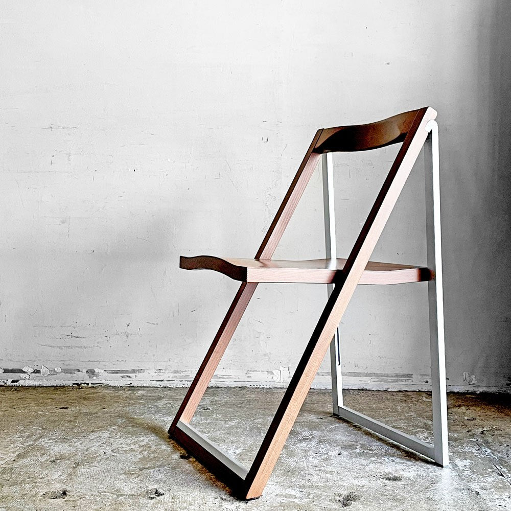 カリガリス Calligaris コヌビア connubia スキップ SKIP フォールディングチェア ビーチ材 ウォールナット色 イタリア ■