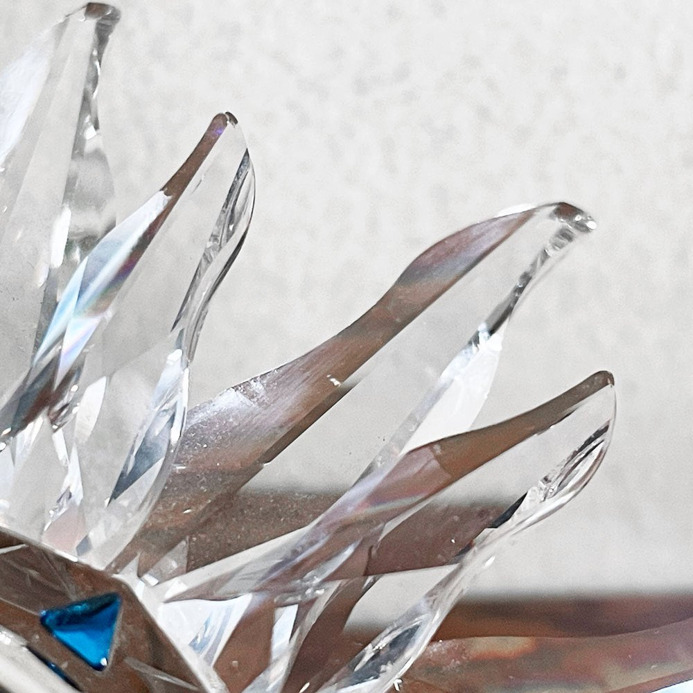 スワロフスキー SWAROVSKIソラリス Solaris テーブルクロック クリスタル 置き時計 箱付き 廃番 ■