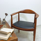 ヨハネスハンセン JOHANNES HANSEN ザ・チェア The Chair JH503 チーク材 本革 ハンス・J・ウェグナー 刻印有 ビンテージ 北欧家具 希少 ラッカー再塗装品 ●