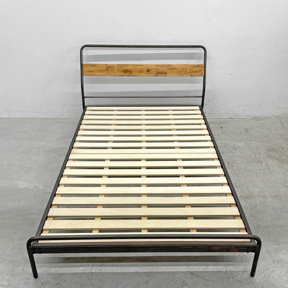 アデペシュ a.depeche ソコフ socph bed ベッドフレーム シングル スチール 樺無垢 焼付け塗装 〓