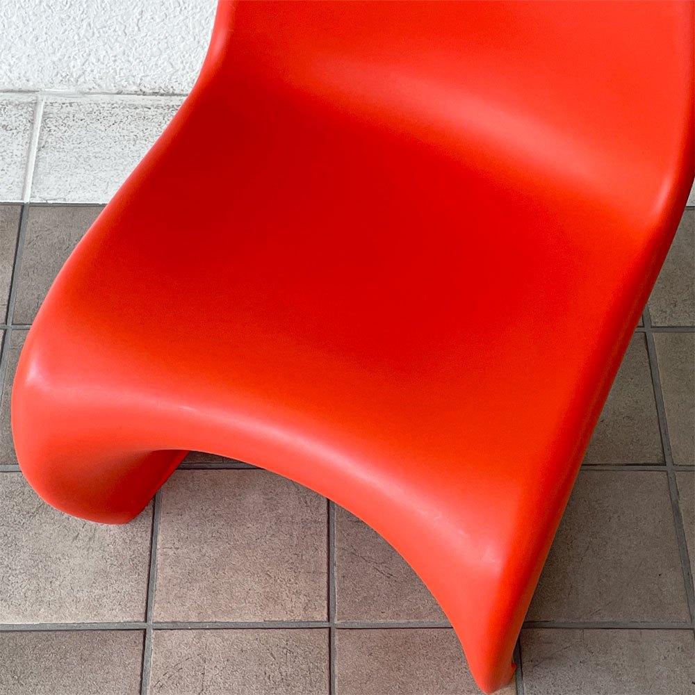 ヴィトラ vitra パントンチェア ダイニングチェア スタッキング タンジェリン オレンジ ヴェルナー・パントン ミッドセンチュリー 定価58,300円 廃番カラー ◇