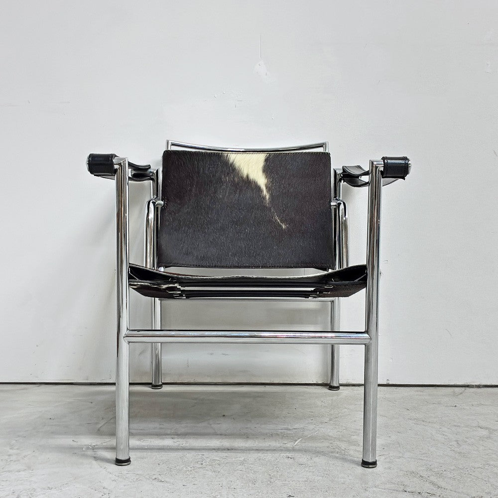 ル・コルビュジェ Le Corbusier LC1 スリングチェア ハラコレザー 牛革 名作家具 リプロダクト品 ●