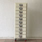 ダルトン DULTON 10 ドロワーズチェスト Drawers Chest with Castor キャビネット アイボリー キャスター付き 廃番 ◇