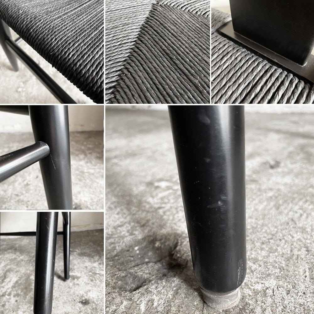 カールハンセン＆サン Carl Hansen & Son CH24 Yチェア ブラックラッカー×ブラックペーパーコード ビーチ材 ハンス・J・ウェグナー デンマーク 北欧家具 ■