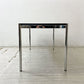 USMモジュラーファニチャー USM Haller USMハラーテーブル ワーキングデスク ダイニング グラファイトグレー リノリウム アジャスター 高さ調整機能付 スイス B ●