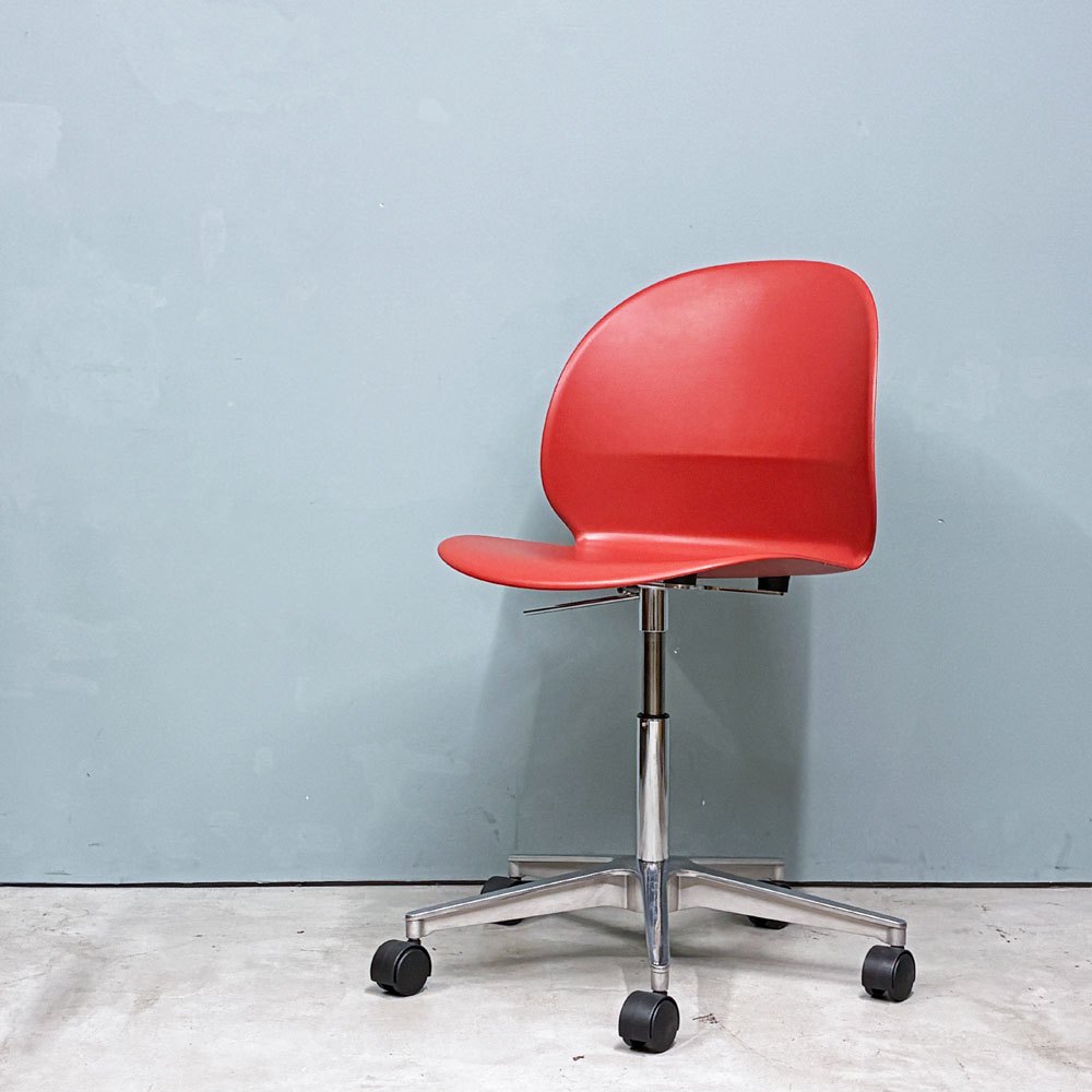 フリッツハンセン Fritz Hansen N02 リサイクルチェア RECYCLE  デスクチェア ダークレッド キャスター 佐藤オオキ nendo ◎