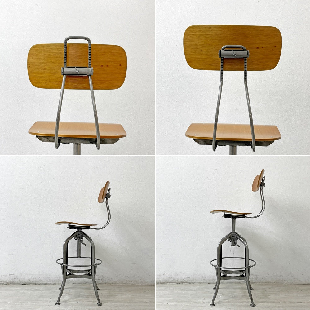 ノーザンオハイオインダストリアル Northern Ohio Industrial トレド ハイチェア TOLEDO スウィベル スツール 工業系 ●