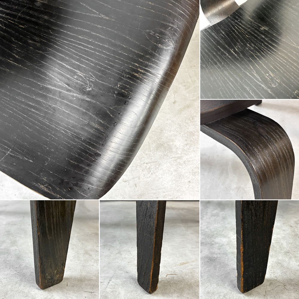 ハーマンミラー Herman Miller プライウッドラウンジチェア LCW ウッドレッグ 楕円形マウント 1950s ビンテージ C&R イームズ ミッドセンチュリー ◎